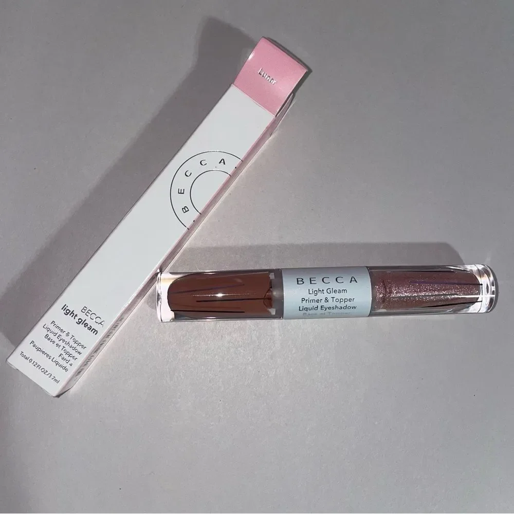 NEW Becca Cosmetics Light Gleam Primer & Topper Liquid Eyeshadow Lunar Make-Up
